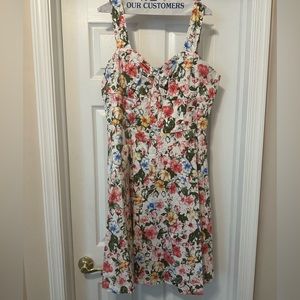 Vintage Style floral button-down dress
